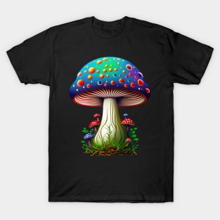 Colorful Hippie Magical Mushrooms T-Shirt